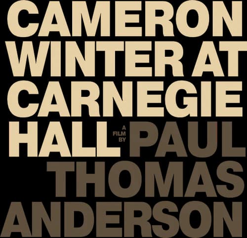 Cameron Winter at Carnegie Hall